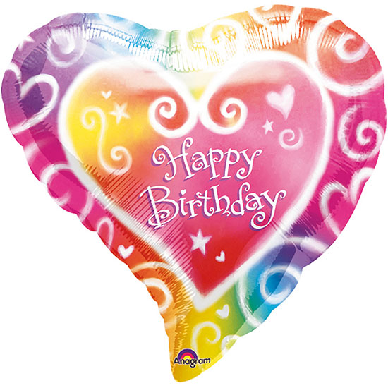 Geburtstag Ballons Herz