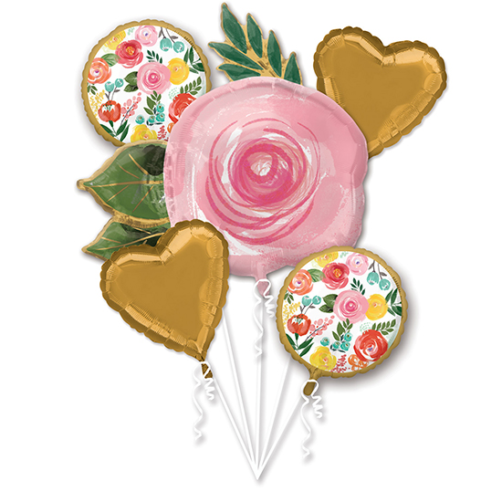 Motto Ballon Blumen